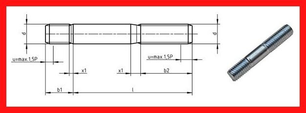 Double End Din 939 threaded Rod